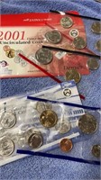 2001 uncirculated coin set