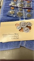 1988 uncirculated us mint coin set