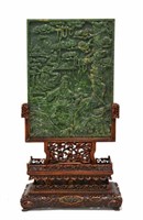 Christie's Imperial Chinese Spinach Jade  Screen