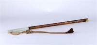 Chinese Bamboo Stick w Jade Handle