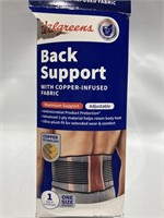 $30.00 Back Support With Copper - Infused Fabric