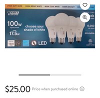 $25.00 Feit Electric White 17.5W LED Bulb