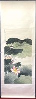 Chinese Painting Scroll of Lotus