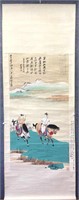 Chinese Painting Scroll of Hunting Scene