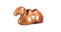 Chinese Carved Sugar Tone Jade Camel