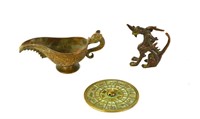 Three Chinese Bronze Pieces