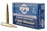 PPU PP7 Metric Rifle Rifle 7mm Mauser 139 gr Soft