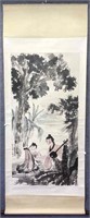 Chinese Painting Scroll w Ladies