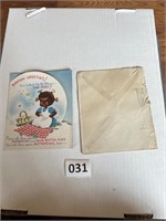 VTG Black Americana Birthday Greeting Card