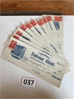 Bluefield WV Bank Checks w Doc Stamps