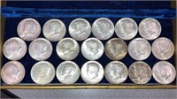 (20) 1964 silver Kennedy half dollars
