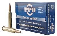 PPU PP7RM2 Standard Rifle Rifle 7mm Rem Mag 174 gr
