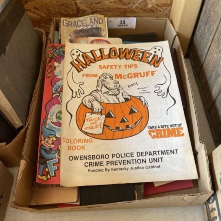 Box of Vintage Paper Items