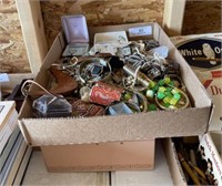 Jewelry Box and Flat of Costume Jewelry