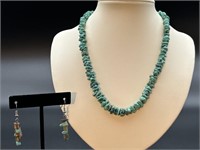 Turquoise Necklace & Earrings