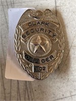 Clark Security Officer Badge