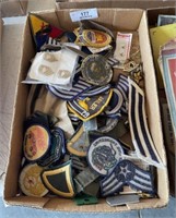 Flat of Military Patches And More