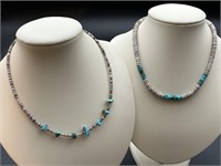 Shell & Turquoise Necklaces (2)