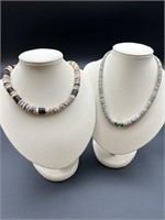Natural Shell & Stone Necklaces (2)