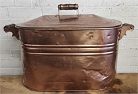1900s Painted Metal Boiler Copper Painted