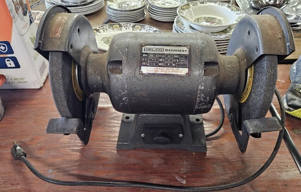 Delco Machinery Heavy Duty Electric Bench Grinder