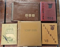 Lot Of Random Scrapbooks,Yearbooks etc.