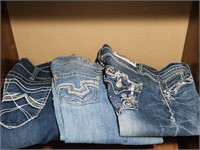 3- Ladies Jeans. Grace, Ariat & Hydralic. See