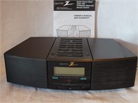 Zenith Weather/Clock radio w manual. Tested