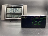 (2) Sharp Atomic Clock (battery operated) +