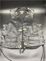 Harley Davidson Leather Vest Size M
