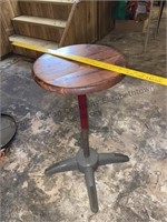 Vintage adjustable height work stool