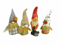 Plush Knomes W/Garden Knome 10"T