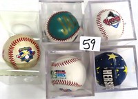 Five (5) Commemorative Baseballs