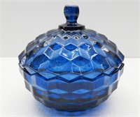 Indiana Colbalt Blue Candy Dish 5"T