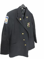 Navy Military Jacket W/Metals 40S