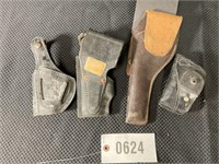 GROUP OF ASSORTED LEATHER HOLSTERS