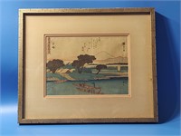 Antique Japanese Ukiyoe -e Hangga Print