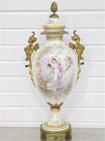 Antique Porcelain Urn Signed G. Poitevin
