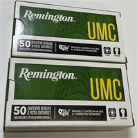 100 QTY REMINGTON 9MM 124GR AMMO