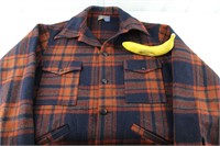 Pendleton WOOL Navy & Orange Lumberjack Jacket