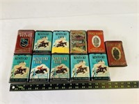 Vintage 11pcs cigarette tins