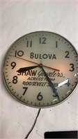 Bulova Shaw Jewelers Wall Clock