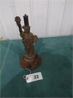 Statue of Liberty Lamp Base - As is has Damage