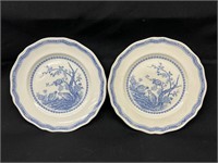 (2) Furnivals Quail Pair of 7.75" Salad Plates