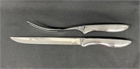 Stainless Carving Fork 11.5" & Knife 13.5" Long