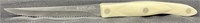 Cutco Knife #1721 JF 10" Long White Handled