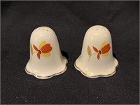 Hall Jewel T Autumn Leaf Ruffled Salt & Pepper Set