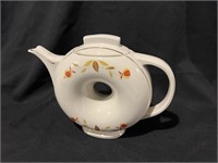 Hall Jewel T Autumn Leaf Donut Teapot 15th Anniv