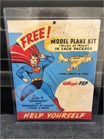 Superman Model Plane Kit Store Sign