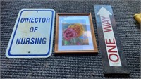 (2) SIGNS & WALL HANGING